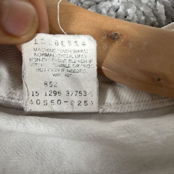 VINTAGE Levi 550 Orange Tab Jeans Men's 32x30 White Made In USA VTG Denim - Picture 6 of 9